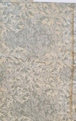 Light Weight Fabric Floral & Leaves Pattern with Subtle Green Colors, 2.94 Yards