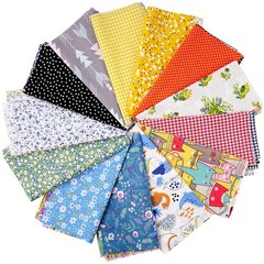 70 Pcs 10″x10″ Cotton Fabric Squares Assorted Floral Printed Quilting Patchwork