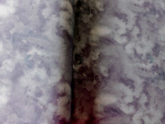 1m x 1.50m French Terry Fairyland Watercolour Smoke Blue