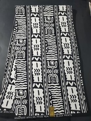 Black and White Multicolor African Fabric; Fabric in yards, Fabric in 6yards