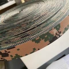 Digital Camouflage Webbing Non-elastic Edging Strips Bag Strap f DIY 2.5cm Width