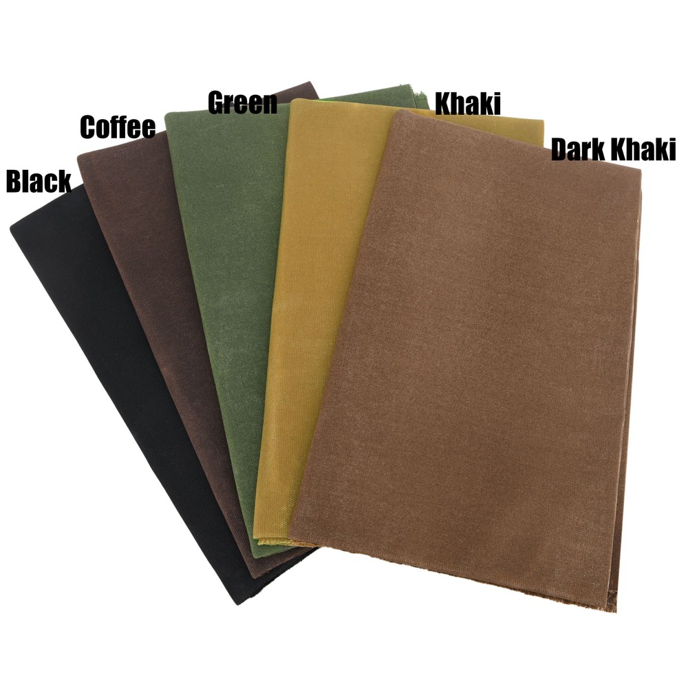 Cotton Canvas Waxed Canvas Washed Canvas Pieces By The Yard Multicolor 16OZ