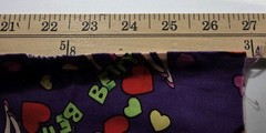 Vintage Betty Boop Hearts On Purple Fabric 3-1/2+ Yards King Features Fleischer