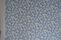 30+ yds/ VINTAGE CURTAIN FABRIC / Cobalt Blue/ 56″ Wide/ 100% Cotton/ Soft Drape