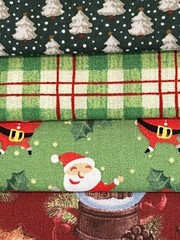Quilting Fabric Lot – Christmas Holiday Winter, 10 Fat Quarters + 1 FREE!
