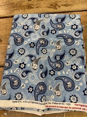 NCAA University of North Carolina Paisley NC-1200 Cotton Fabric by the Yard
