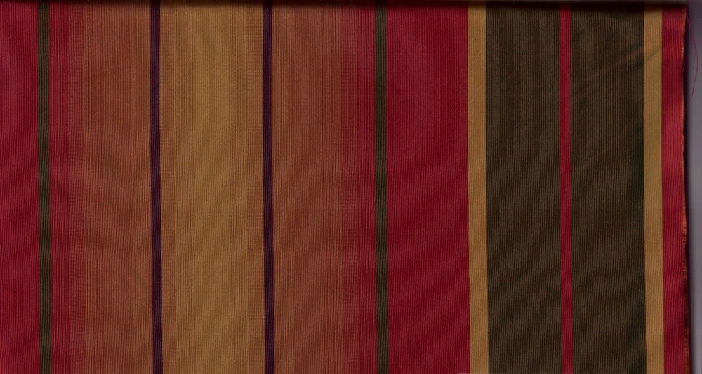100% Silk fabric by Scalamandre, 54 inches wide, multi stripe