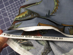 Alexander Henry Cotton Fabric Tale of the Dragon Large Directional Print 1.75 Yd