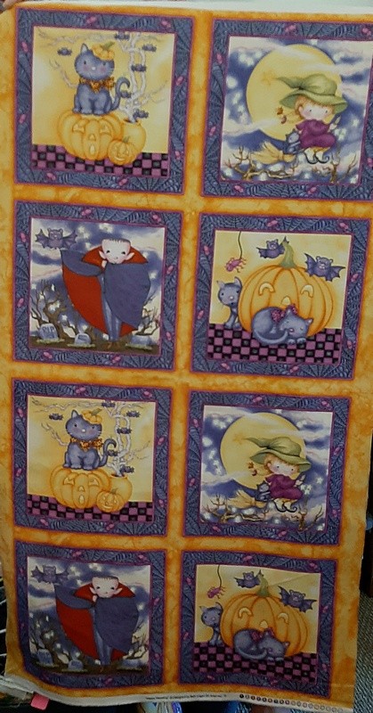 AVLYN Fabric – HAPPY HAUNTING – 23″ PANEL