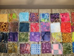 150 Batik Fabric 2.50″ Quilt Squares Bundle 100% Cotton Charm
