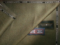 LAMBSWOOL & CASHMERE JACKETING FABRIC MADE IN ENGLAND BY Hunt & Winterbotham= 2m