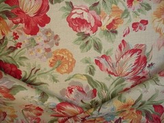 24-5/8Y Lee Jofa 2005179 Kingsworthy in Ruby/Mint Upholstery Drapery Fabric