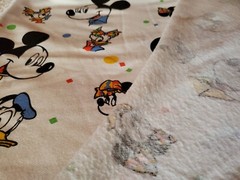 Vintage Walt Disney Co. Mickey Mouse Fabric by Peter Pan Fabrics Inc. 60″x 60″