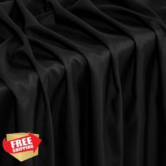 Sewdudely Microfiber Fabric Black 56″ 3 Yards