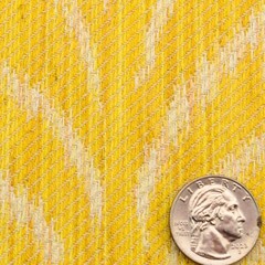 Yellow & White Sateen/Twill Weave Damask Cotton/Rayon Blend Fabric | 1.8 yds.