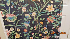 P Kaufman Scotchgard Multi Floral Cotton Fabric Passage To India 3.5yds x 53″W