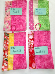 Tea Wallet, Tea Bag Wallet, Small Item Wallet or Holder, 4 Pocket, Handmade
