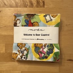 Moda Bear Country School Charm Pack 42 Squares 5×5 Berenstain Bears OOP