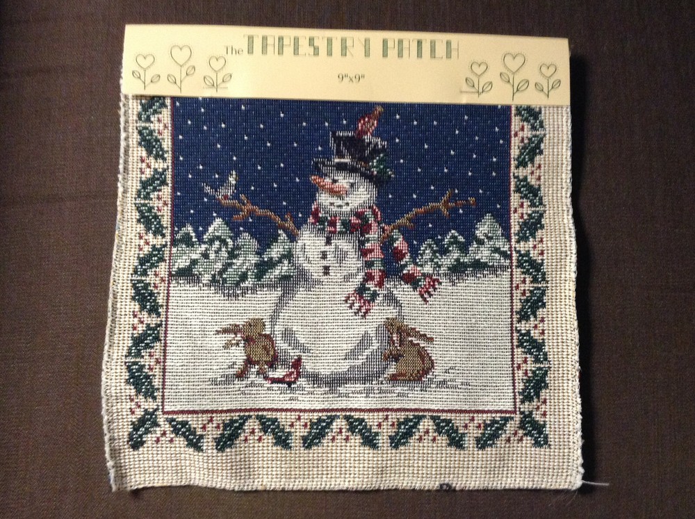 The Tapestry Patch 9″x9″ Snowman patch