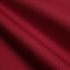 Red Cotton Pique 56″ By The Yard Solid Textured Drapery Cushion Fabric