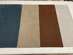 Italian Nubuck suede panels for 3 Top Quality Large 18″x 24″ Cognac