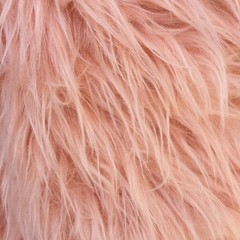 Eden PEACH Shaggy Long Pile Soft Faux Fur Fabric by the Yard