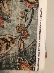 P Kaufmann Fabric Floral Green Gold 1 Yard Uncut Piece Kaufman NEW