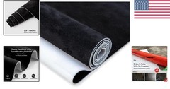 Suede Auto Headliner Fabric 98″ L × 60″ W with Foam Backing – Black Interior …
