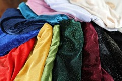 14 Colors Glitter Velvet SWATCH 4 way stretch