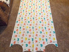 Vintage Bunnyland II Hospital Property Nursery Baby Blanket UNUSED FABRIC-CUTE!!