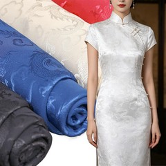 150cm Dragon Jacquard Brocade Fabric Damask Silk for Hanbok Cheongsam DIY Sewing