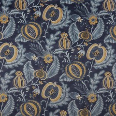 2 Metres iLiv Cantaloupe Navy Velvet Curtain Upholstery Cushion Blind Fabric