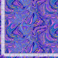 Space Fabric | Metallic Super Nova Purple Blue | Timeless Treasures YARD