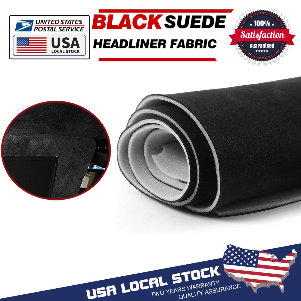 Suede Headliner Foam Fabric Upholstery Roof Liner Repair Replacement Renovation
