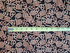 Pretzels Snacks Pretzel Snack Food Cotton Fabric FQ
