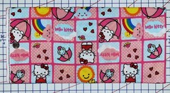 Hello Kitty Rain or Shine Patches Pink Blue Cotton Sanrio Fabric BTY YOU PICK