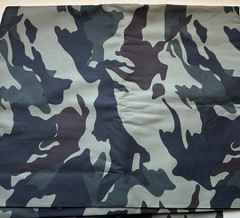 Fabric Camo Camouflage Black/Green 1 3/4 Yards x 60″