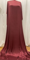 98% Silk Charmeuse 2% Lycra Rich Burgundy Fabric 2 yards 30″ Long 42″ Wide