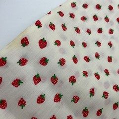 Strawberry Small Strawberries Summer Fruit Design Pattern Fabric Textile 3+ yard