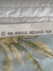 5TH AVENUE DESIGNS COVINGTON “MAURITIUS” Cut &Sewn Remnant Fabric-22″L X 162″ W
