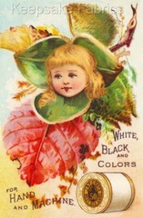 J P Coats Thread Card Girl Cotton Quilt Block Multi Szs FrEE ShiP WoRld WiDE (T3