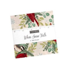5″ Charm Pack – When Snow Falls Deb Strain Moda Cotton Fabric Precuts M520.71