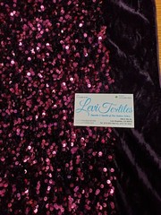 Stretch Velvet with Luxury 5mm Shiny Sequins all over 2-way stretch 58/60” – 15+