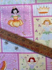 Fabric – OOP Pretty Princess Ballerinas Patchwork Hi-Fashion Cotton BTY x 44” W