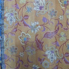 Robert Allen Bromsgrove Dresden Blue Jacobean Jacquard Decor Fabric OOP 1.6 YDS