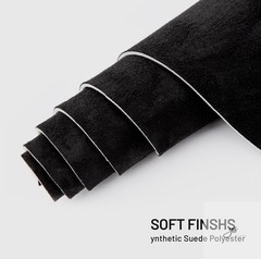 Suede Auto Headliner Fabric 36″ L × 60″ W with Foam Backing – Black Interior