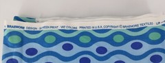 Braemore Designs Cotton Twill Fabric Blue green waves Home Decor crafts 56″×1.5y