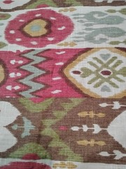 Aztec Tribal Print Fabric Collection Richloom Kachina Ikat Appox 40″X 52″ Read