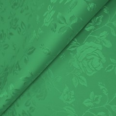 Regal Rose Emerald Green Brocade Jacquard Fabric Upholstery 58″ By The Yard