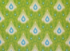 MILL CREEK CHIPEGO KIWI GREEN TOSCANA IKAT OUTDOOR FABRIC BY THE YARD 54″W